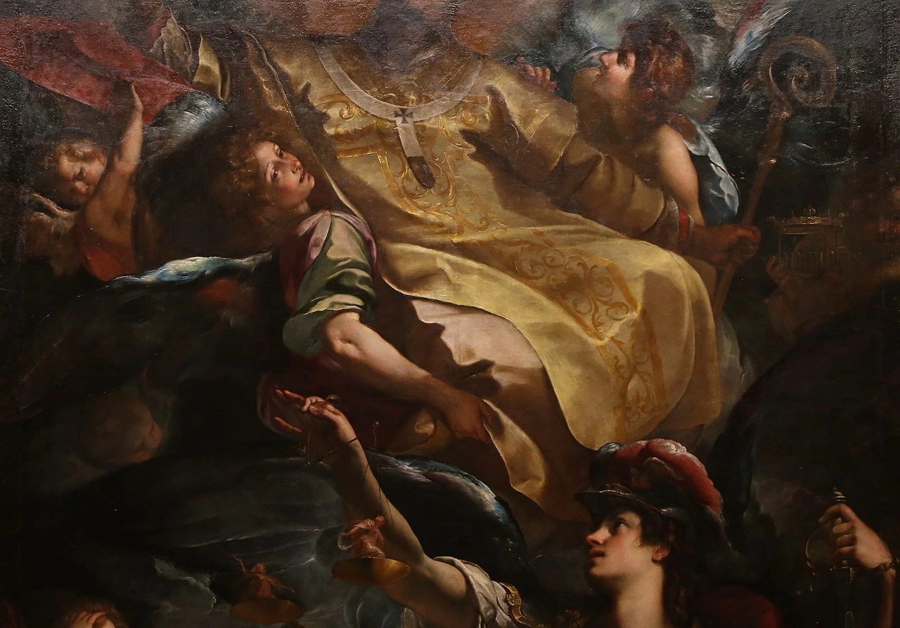  21-apoteosi di san Carlo Borromeo - dettaglio 